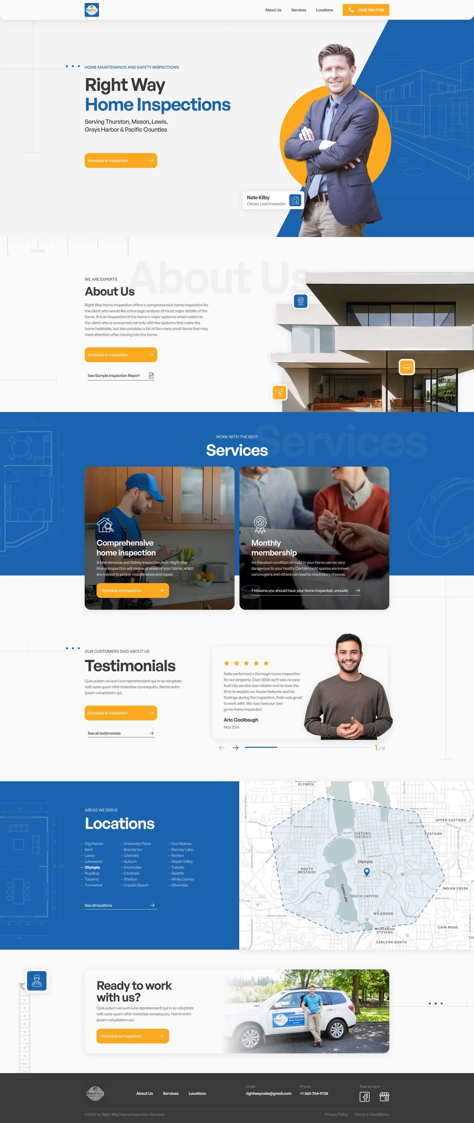 Homepage design