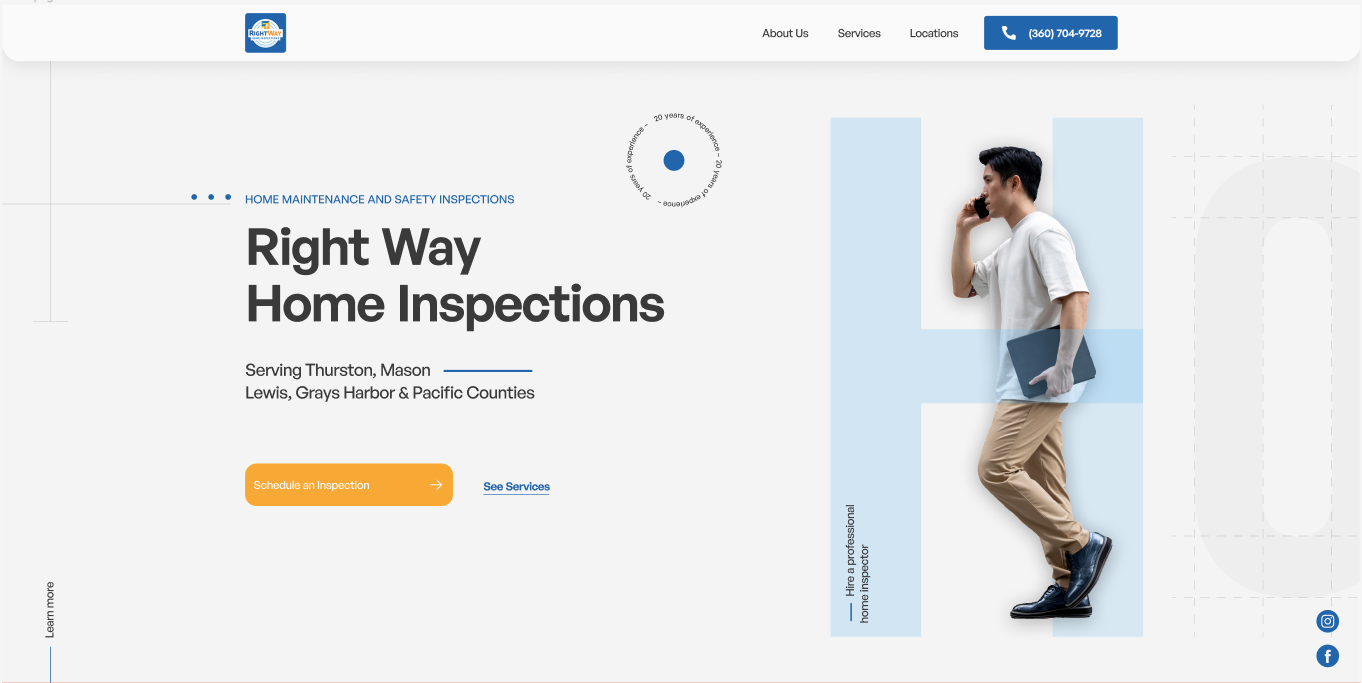 Homepage header option 2
