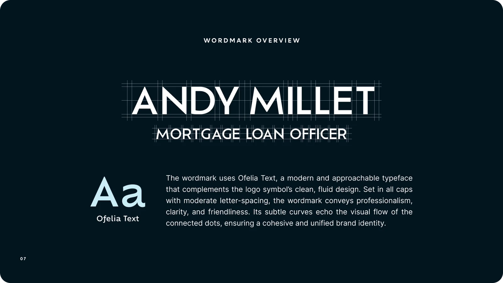 Wordmark overview — Ofelia Text